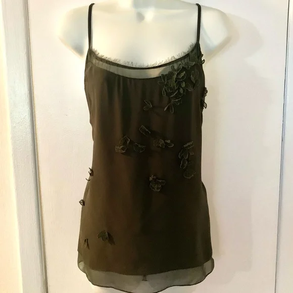 Elie Tahari Aldin Floral Silk Cami - Picture 2 of 4